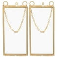 thumbnail image 1 of Shisuyan 2pcs Vertical Photo Frames Hanging Glass Picture Frame Pressed Flower Frames, 1 of 1