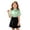 Light Green, variant on HCYSFG Uniform Shirts For Girls Peter Pan Collar Short Sleeve Button Down Solid Color Student Blouse Back To School Style Top