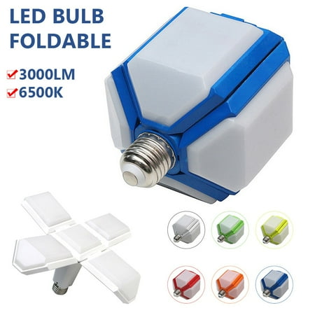

Baiwo E27 Home Garage Deformable Folding 5-Blade Football LED Light Bulb Ceiling Lamp
