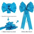 thumbnail image 4 of 2 Pack Red Christmas Bows Outdoor Decorations,12”x20” Large Velvet Wreath Bow with Glitter String Gold Edge for Xmas Tree Topper Home Front Door Decor, 4 of 6
