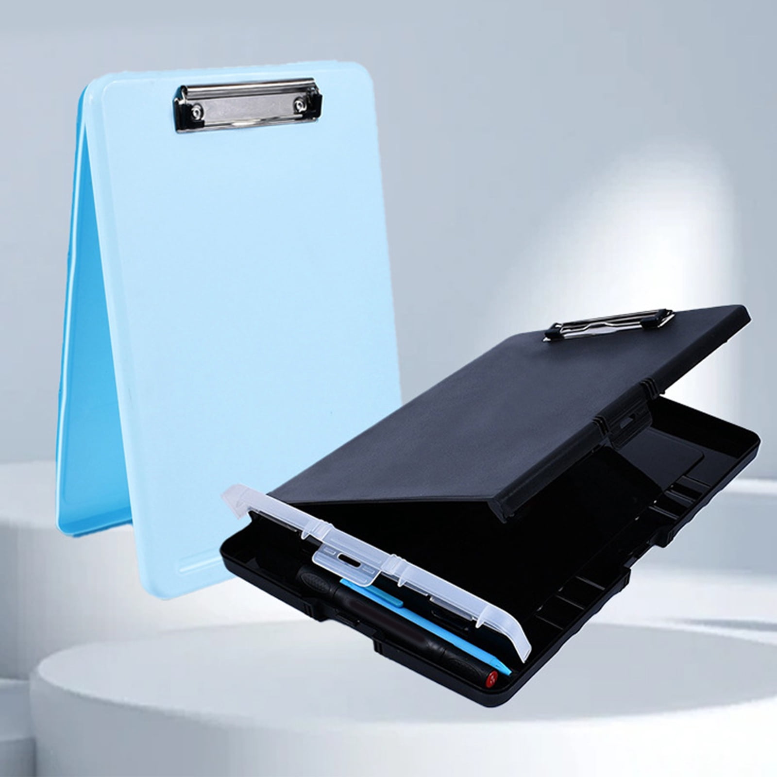 Nursing Clipboard with Document Case Water Resistant File Organiser Box Clipboard Writing Board for Office 254x365mm