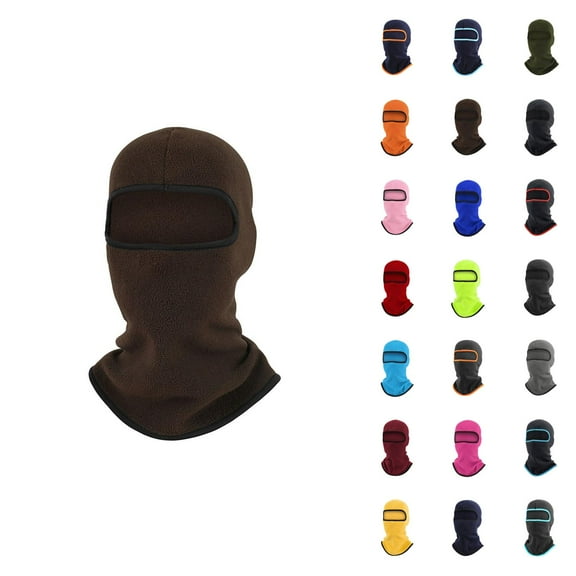 Men Women Ski Mask Winter Knit Balaclava Warm Thickened Outdoor Cycling Snow Cold Weather Face Cover Beanie Hat Windproof Design Soft Thermal Knit Gear for Ski Hiking Running Riding Gifts Ski