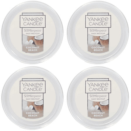 Yankee Candle Coconut Beach Scenterpiece Easy MeltCup (Pack of 4)