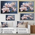 thumbnail image 4 of Designart "Magnolia Awakening in Pink and White" Floral Floater Framed Canvas Wall Art, 4 of 7