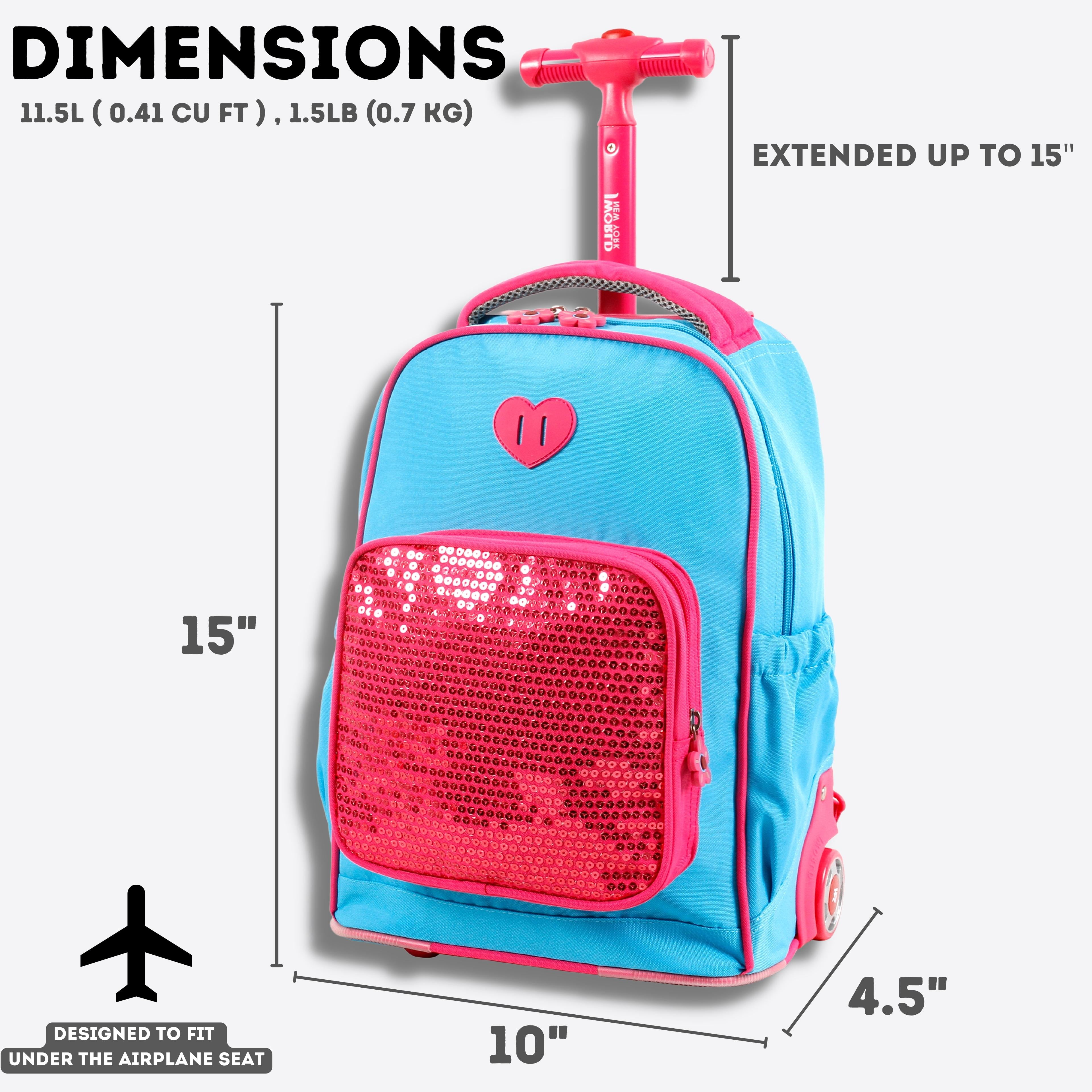 J World Sparkle Kids Rolling, Sky Blue