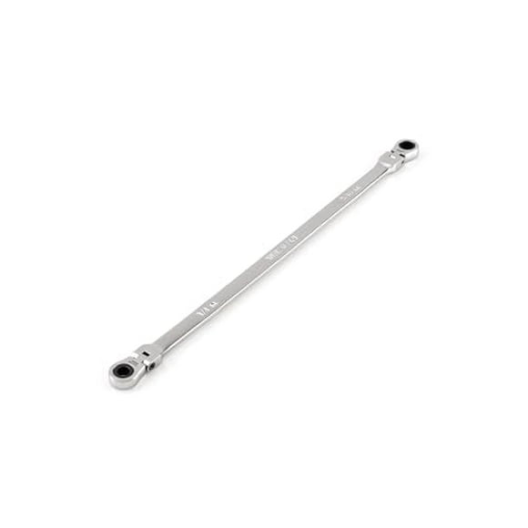TEKTON 1/4 x 5/16 Inch Long Flex 12-Point Ratcheting Box End Wrench | WRB36306