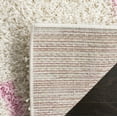 thumbnail image 5 of SAFAVIEH Dallas Logan Geometric Shag Area Rug, Ivory/Light Pink, 11' x 15', 5 of 6