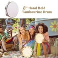 thumbnail image 5 of Hand Held Musical Tambourine Drum Bell with Metal Ringtone Percussion Drum Kids, 5 of 7