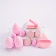thumbnail image 1 of LNGOOR 12pcs Premium Soft Makeup Sponge Puff Set - Gentle Hydrophilic Polyurethane Blender for Flawless Liquid and Loose Powder Application - Unscented  Suitable for Normal Skin Types, 1 of 7