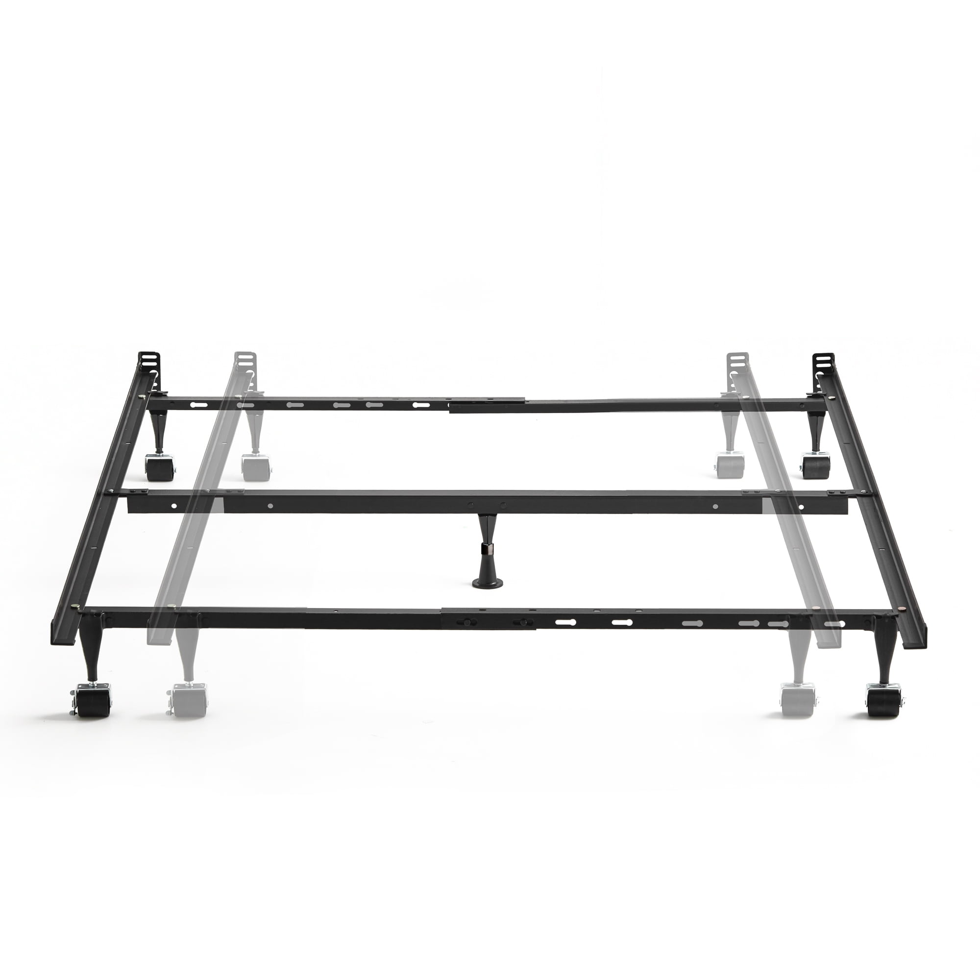 Queen size bed frame with rollers sales