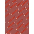 thumbnail image 1 of Ahgly Company Indoor Rectangle Patterned Red Novelty Area Rugs, 2' x 5', 1 of 6