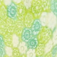 thumbnail image 4 of GlassOfVenice Murano Glass Golden Quilt Millefiori Urn Vase - Green, 4 of 5