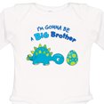 thumbnail image 4 of Inktastic Happy Dinosaur Future Big Brother Boys Long Sleeve Baby Bodysuit, 4 of 5