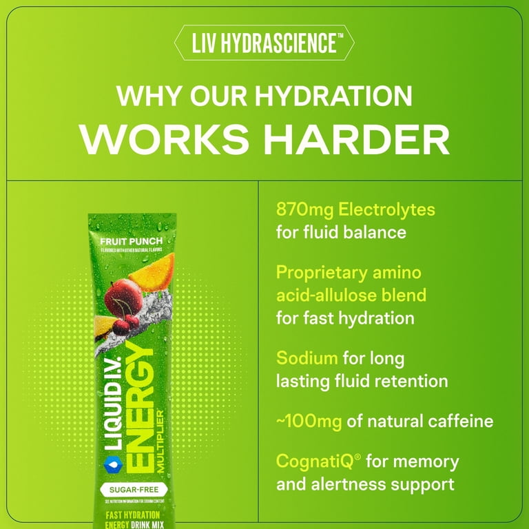 Liquid I.V. Blackberry Lemonade Energy Sugar-Free, 6 Packets photo 6