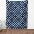 thumbnail image 3 of Nautical Blue Sofa Upholstery Fabric by the Yard, Summer Marine Patter with and Wheel, Decorative Fabric for DIY & Home Accents, 1 Yard, Blue White by Ambesonne, 3 of 4