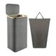 thumbnail image 3 of Cesta para la colada, cesta para guardar mantas, plegable, independiente, decorativa, impermeable Gris, 3 of 9