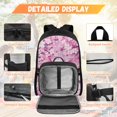 thumbnail image 3 of KUIFORTI Cherry Blossoms Axolotl Bookbag with Lunch Bag, 4Pcs Kids Backpack Set for Elementary Middle School Girls Boys, Cute School Bag with Pencil Pouch Back to School Supplies, 3 of 7