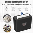 thumbnail image 2 of Paper Shredder for Home Use,5 Sheets Small Crosscut Paper Shredder,P-4 Security Level with 2.38-Gallon Basket, 4-Mode Design-Durable & Fast and Jam Proof for Home Office Utilization, 2 of 10