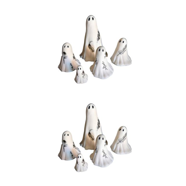 Yuarrent Conjunto de esculturas de decoración del hogar de Halloween - Regalo para fiestas temáticas Conjunto de esculturas de miedo Type1 NO1