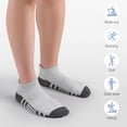 thumbnail image 5 of CAILDANL Felicigeely Ankle Athletic Running Socks Low Cut Sports Socks Breathable Cushioned Tab Socks for Men Women 6 Pairs, 5 of 7