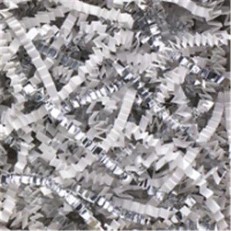 UPC: 0822566070026 | Box Partners CPB10DD 10 lb. White and Silver Metallic Blend Crinkle Paper