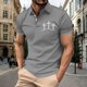 thumbnail image 5 of Mens Casual Manga Corta Botón Abajo Camisas de Impresión de Cuello de Vuelta Camiseta de Moda Casual para Uso Al Aire Libre Y Diario, 5 of 5