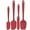 Red, variant on Kitchen Silicone Spatula Set, 600ºF High Heat Flex Silicone Scraper with Nonslip Handle for Cooking Mixing Baking Serving Stirri