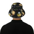 thumbnail image 6 of Firework Happy New Year Bucket Hat With Reflective Stripe Beach Sun Fishing Hat Reversible For Men Women, 6 of 7