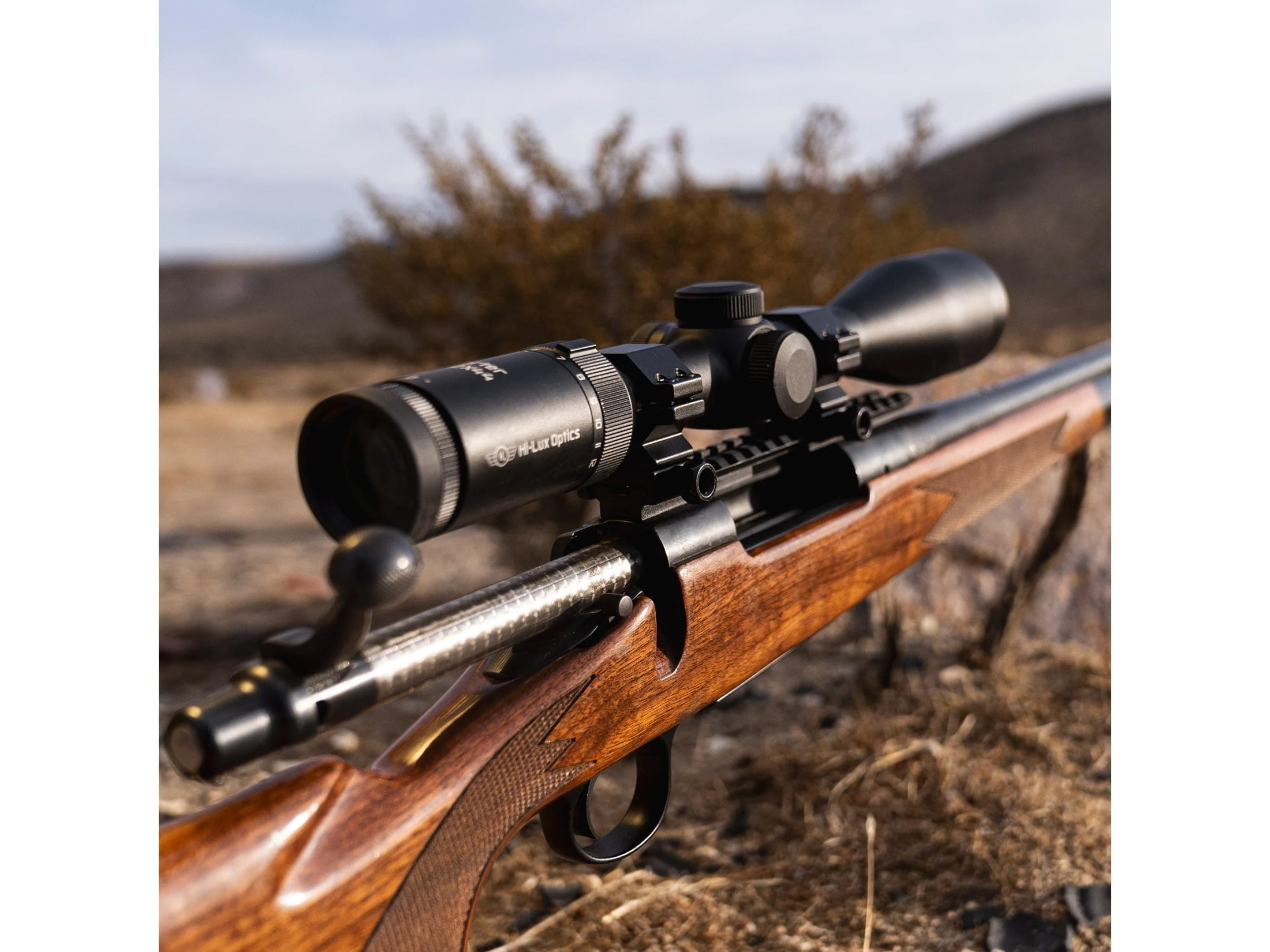 Leatherwood Hi-Lux Sporter SPG Rifle Scope 3-12x 44mm Mil Dot Reticle Matte Black
