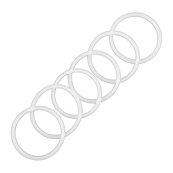 Set of 6 Cup Lid Replacement Set Colorful Water Bottles Lid Gasket Silicone Cup Seal Rings Replacements Glass Cup Gasket