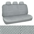 thumbnail image 3 of BDK Scottsdale Checkered Cloth Car Seat Covers, 9pc, Front and Rear Full Set, Low Back, 3 of 7