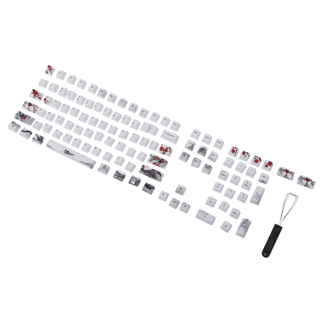 Teclas PBT, Sublimación De Tinta Teclas De Pared Ultra Gruesas De 5 Lados Resistencia A Altas Temperaturas Para Teclados Mecánicos Para Teclados ópticos ANGGREK Inglés-Coreano