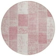 thumbnail image 2 of Addison Rugs Chantille Indoor/Outdoor Traditional Patchwork Pink Washable Round Rug, 8' x 8', 2 of 6