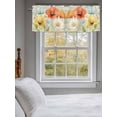 thumbnail image 3 of Vintage Spring Floral Curtain Valances for Windows, Watercolor Pastoral Summer Botanical Kitchen Valance Window Treatment, Light Filtering Block Curtains for Bathroom/Bedroom/Living Room 42'' x 12'', 3 of 9