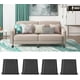 thumbnail image 5 of 4 elevadores de muebles de 3 pulgadas, ajustables, para silla, sofá, patas resistentes, elevadores de cama, color negro, 5 of 5
