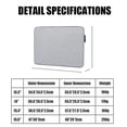 thumbnail image 2 of Funda para ordenador portátil 13,3 14 15,4 15,6 pulgadas bolsa de transporte de viaje para portátil para Macbook Air Pro 14 pulgadas funda a prueba de golpes para hombres y mujeres, 2 of 5