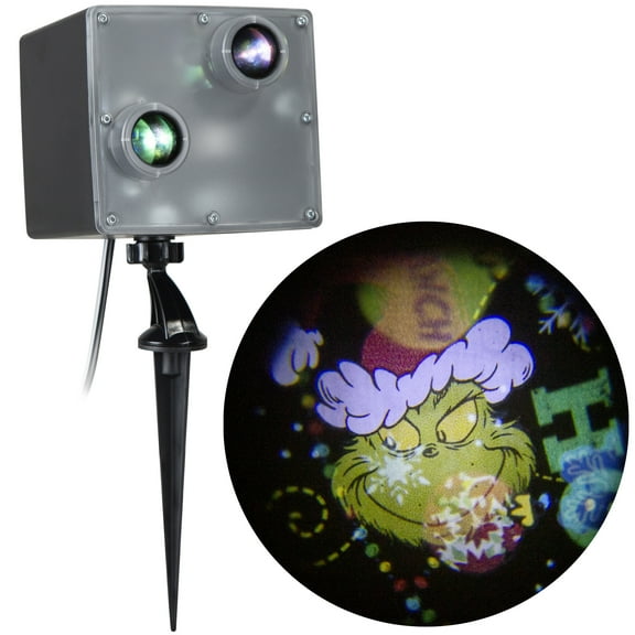 Christmas Lightshow Projector Light Swirling Storm Grinch Dr. Seuss 5.275 in x 5.15 in x 13.26 in 1.47 lb