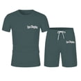 thumbnail image 4 of Los Angeles Graphic Short Sets for Men Short Sleeve Crewneck T Shirt and Shorts 2 Piece Matching Set Mens Summer Outfits, 4 of 7