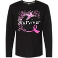 thumbnail image 3 of Inktastic Breast Cancer Survivor-butterfly Ribbon Long Sleeve T-Shirt, 3 of 5