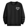thumbnail image 6 of Rollbacks & More LEBONYARD Men's Crewneck Tee with Long Sleeves,Mens Clothing Clearance under $10,Men's Valentine's Day Printed Casual Long Sleeved Round Neck Base Hoodie Black XXXL, 6 of 8