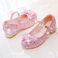 thumbnail image 4 of lnmuld Toddler Girls Soft-Sole Ballet Shoes with Embellishments, Comfortable & Durable for Everyday Wear Color:Pink,Size:12-12.5 Years, 4 of 6