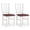 White, variant on Giantex Wooden Dining Chairs Set of 2, Armless Kitchen Chairs w/Hollowed Backrest, Walnut