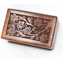 Wooden Pet Cremation Urn Box – Small Memorial Ashes Box for Dogs & Cats, Handmade Wood Pet Burial Urn