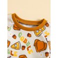 thumbnail image 4 of Spewahor Baby Girl Fall Clothes Long Sleeve Sweatshirts Elastic Waist Long Pants 2Pcs Halloween Outfit Set, 4 of 9