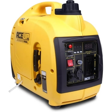 Aceup Energy 1500W Gasoline Inverter Generator, Pull Cord Start, Super Quiet, EPA Compliant, Lightweight, 1000W RV Ready