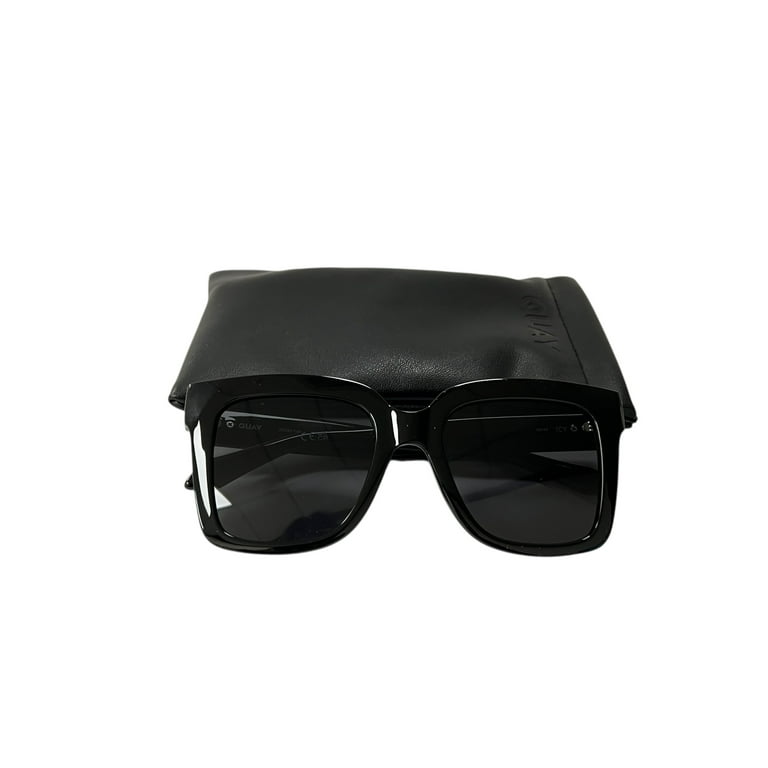 Quay Australia Icy Sunglasses Matte Black - Walmart.com