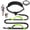 Green, variant on PetAmi Hands Free Dog Leash with Padded Lumbar Waist Belt, Shock Absorbing Bungee, Quick Release Buckle, Dual Handle, Running Jogging Walking Leash for Medium Large Dogs Up to 125 lbs, Purple
