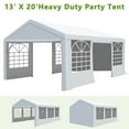 thumbnail image 2 of Gartoo 13'x20' Heavy Duty Party Tent, Outdoor Party Wedding Tent Canopy Event Shelter with Removable Sidewalls & Built-in Sandbags, Waterproof Commercial Gazebo Tents for Patio Garden Events, 2 of 8