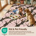 thumbnail image 4 of Design&I 8'x10' Washable Area Rug Blush Charcoal Swirls Sophisticated Modern Veined Surface Motif for Living Room, Family Extra Large Skid-Resistant Low Profile, 4 of 7