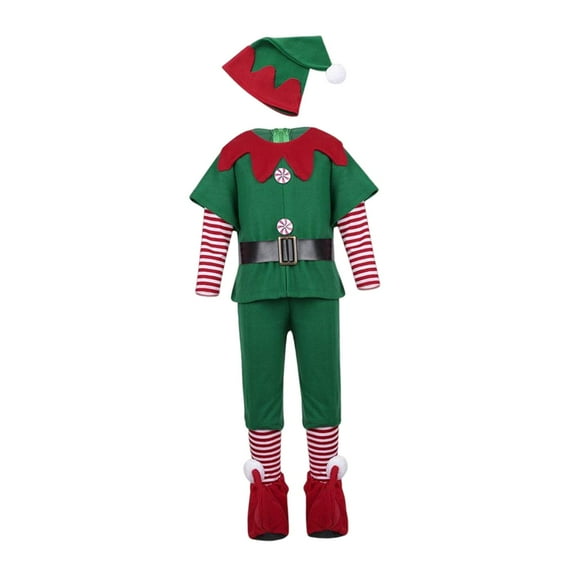 Disfraz de duende navideño hombre,160cm Yuyangstore Disfraz de duende